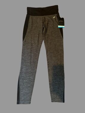 NWT Asics Gray & Black Thermopolis Tight